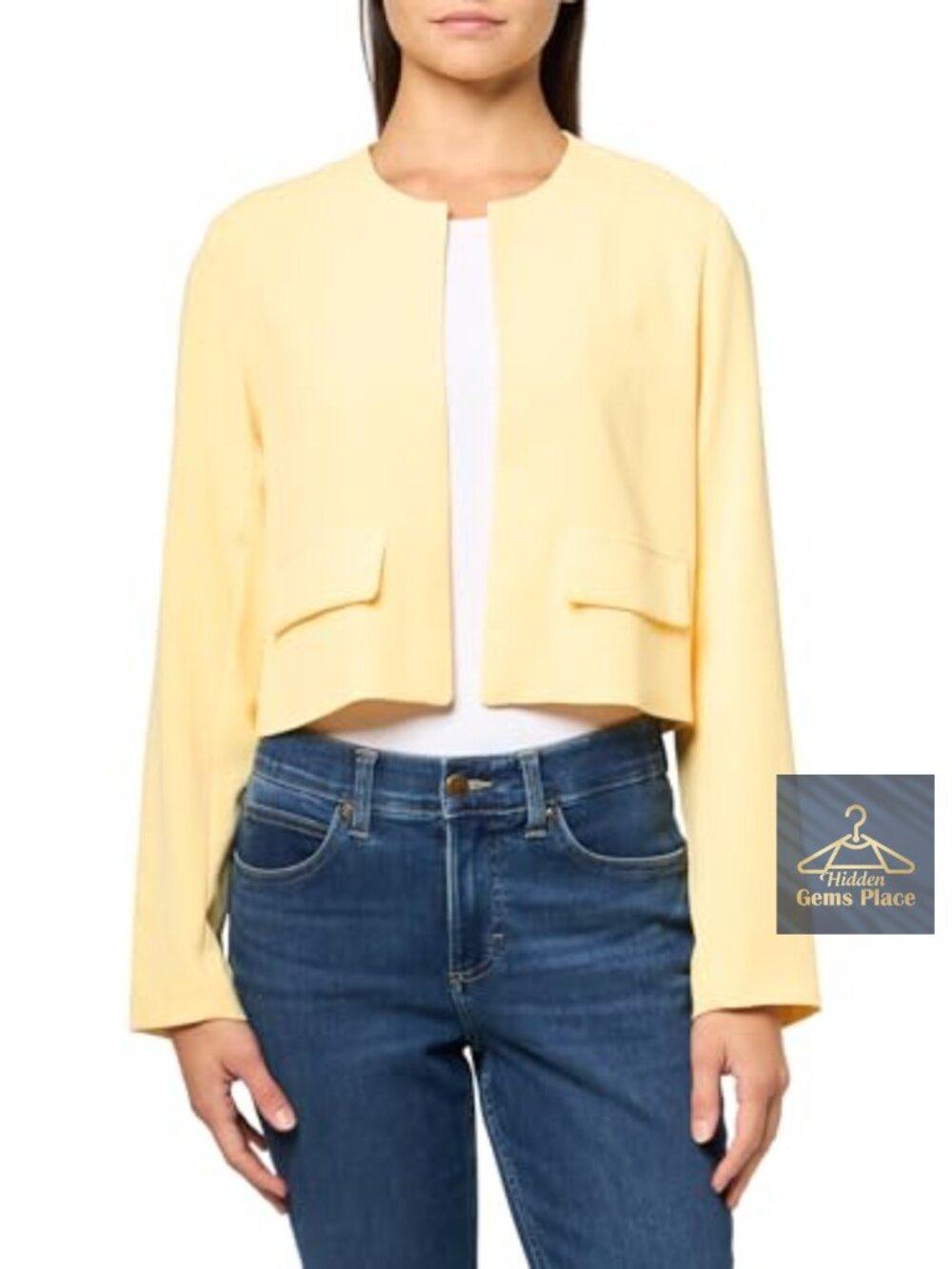 Steve Madden Serenea Blazer Collarless Slim Fit Button Women's
